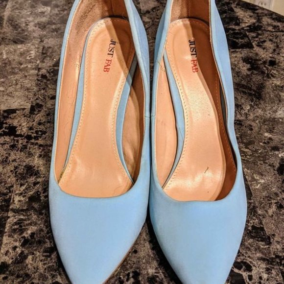 JustFab pastel blue heels - Picture 3 of 4